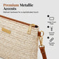 Borsa a tracolla e pochette da donna in paglia intrecciata