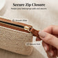 Borsa a tracolla e pochette da donna in paglia intrecciata