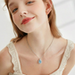 💙 Élégance Intemporelle | Collier Pendentif Goutte Bleue | Parfait pour un Look Quotidien ✨