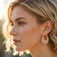 💛 50% OFF NOW! 🌙 Gold-Plated Crescent Hoop Earrings with Enamel Flowers – Delicate, floral charm & perfect for everyday elegance or gifting 🌸