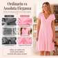 ✨Abito da donna con scollo a V smerlato e occhielli - Eleganza Femminile Per Ogni Momento ❤️