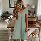 ✨Abito da donna con scollo a V smerlato e occhielli - Eleganza Femminile Per Ogni Momento ❤️