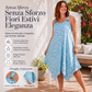 Abito estivo da donna con spalline e stampa margherite