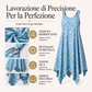 Abito estivo da donna con spalline e stampa margherite