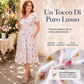 🌸Abito da donna con scollo a V, stampa floreale e vita arricciata✨ Eleganza Floreale, Femminilità Senza Tempo
