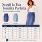 Gonna di jeans vintage da donna con allacciatura laterale a drappeggio