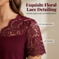 🌹Top da donna a maniche corte con scollo a V e inserti in pizzo– Stile Femminile e Raffinato per Ogni Occasione✨