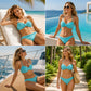 ✨ Bikini Donna Vita Alta Modellante con Top Fascia Versatile – Eleganza e Curve Valorizzate