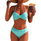 ✨ Bikini Donna Vita Alta Modellante con Top Fascia Versatile – Eleganza e Curve Valorizzate
