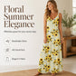 🌻Flowy Vacation Maxi Dress– Eleganza Fresca e Comfort Naturale🌸