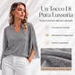 ✨ Top Donna Elegante con Maniche Svasate e Brillantini – Look Chic e Femminile per Ogni Occasione