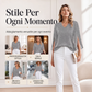 ✨ Top Donna Elegante con Maniche Svasate e Brillantini – Look Chic e Femminile per Ogni Occasione