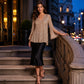 ✨ Top Donna Elegante con Maniche Svasate e Brillantini – Look Chic e Femminile per Ogni Occasione