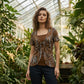🐆✨ T-shirt da donna finto due pezzi con stampa leopardata e anello a O– Look Trendy e Raffinato Ogni Giorno
