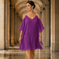 🌸 Abito Estivo Donna in Chiffon con Spalle Scoperte – Eleganza Romantica e Stile Vacanza