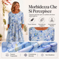 👗🌸 Abito elegante da donna con stampa floreale, scollo tondo e maniche lunghe