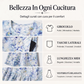 👗🌸 Abito elegante da donna con stampa floreale, scollo tondo e maniche lunghe