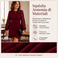 🌸Abito da donna aderente con maniche a palloncino in pizzo e arricciature– Look Femminile e Raffinato