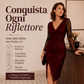 🌙Abito bodycon glitterato da donna con maniche in mesh– Look Glamour e Femminile per Occasioni Speciali