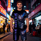 Completo t-shirt e pantaloncini casual da uomo con stampa animale