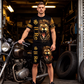 Completo t-shirt e pantaloncini casual da uomo con stampa animale