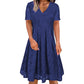 🌹Abito da donna elegante in pizzo con scollo a V– Stile Femminile e Raffinato Senza Tempo