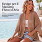 Cardigan leggero da donna casual con trafori