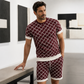 Set due pezzi da uomo: top casual e shorts