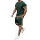 Set due pezzi da uomo: top casual e shorts