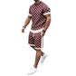 Set due pezzi da uomo: top casual e shorts