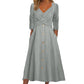💃 Abito donna con scollo a V effetto avvolgente – silhouette elegante, comfort quotidiano e stile senza tempo