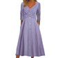 💃 Abito donna con scollo a V effetto avvolgente – silhouette elegante, comfort quotidiano e stile senza tempo