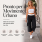 Pantaloni cargo Capri da donna con bande laterali, stile sportivo