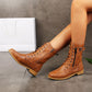 🔥Saldi 2026: sconto del 50%😍 Stivali vintage con punta arrotondata e cerniera laterale👢