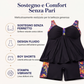 Top tankini fluido da donna con pantaloncini, costume da bagno