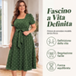 🌸Abito a pois da donna taglie forti - Eleganza e fascino in ogni curva💕✨