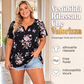 👚 T-shirt da donna casual con scollo a V e maniche corte