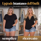 👚 T-shirt da donna casual con scollo a V e maniche corte