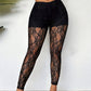 🖤✨Pantaloni da donna in pizzo di rete trasparente sexy