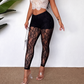 🖤✨Pantaloni da donna in pizzo di rete trasparente sexy