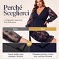 Abito lungo da donna elegante con scollo a V e applicazioni in pizzo