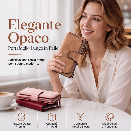 👛 Sconto del 50% per un periodo limitato!✨Portafoglio lungo da donna a clutch con slot per più carte