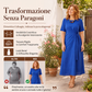 Abito midi elegante da donna con laccetto in vita regolabile