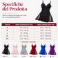 Camicia da notte sexy da donna con finiture in pizzo