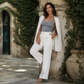 🌸 Canotta aderente in pizzo da donna taglie forti – Romantici e femminili