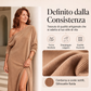 Abito da donna con scollo a barca e spacco laterale