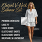 Set casual da donna a due pezzi con scollo a V