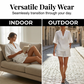 Set casual da donna a due pezzi con scollo a V