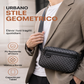 Borsa a tracolla quadrata in pelle PU per uomo