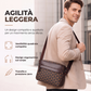 Borsa a tracolla quadrata in pelle PU per uomo